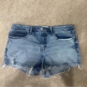 Frame Le Grand Garçon Short Denim Distressed Shorts - Size 33 - $23